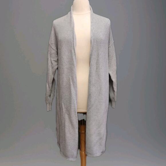 Free People FP Beach Size Medium Gray Oversized Cardigan Boxy - Picture 1 of 10
